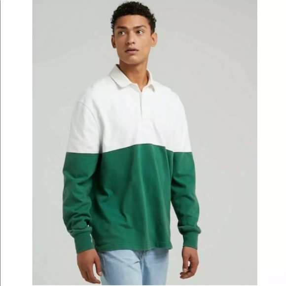 J. Crew Unisex 1984 Rugby Shirt in Colorblock - Picture 3 of 4